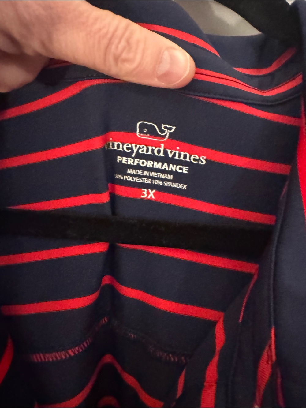 Vineyard Vines Navy & Red Striped Polo Dress - Picture 2 of 2